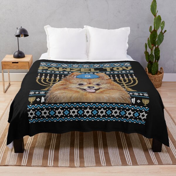 Item preview, Pawzel Tov Jewish Pomeranian Dog Funny Hanukkah T-Shirt designed and sold by Francois-Lemann.