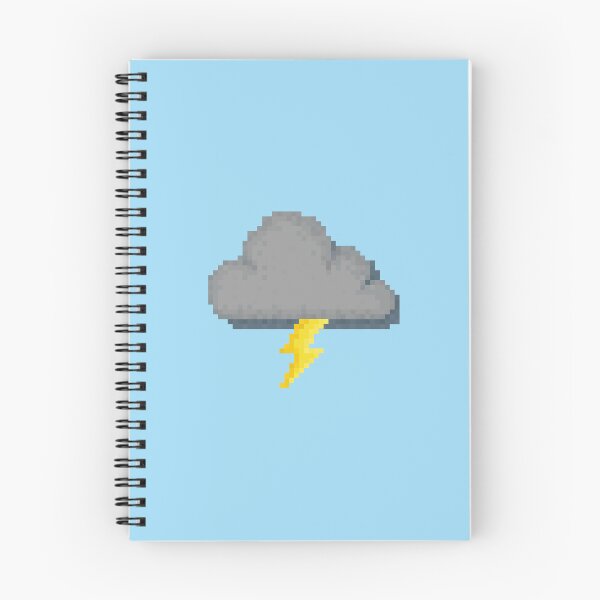 Item preview, Retro Pixel Lightning Cloud Weather Icon Design designed and sold by 8BitTrip.