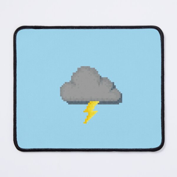 Item preview, Retro Pixel Lightning Cloud Weather Icon Design designed and sold by 8BitTrip.