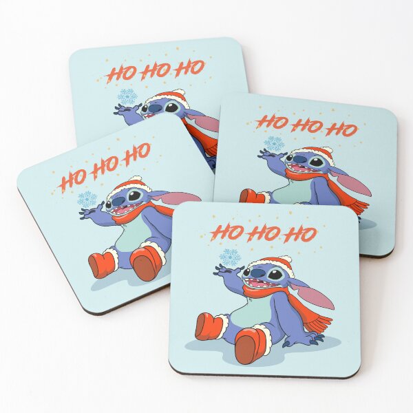 Item preview, Stitch Ho Ho Ho in light blue  designed and sold by nukartDesigns.