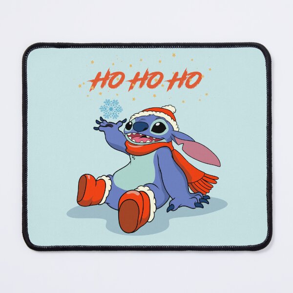 Item preview, Stitch Ho Ho Ho in light blue  designed and sold by nukartDesigns.