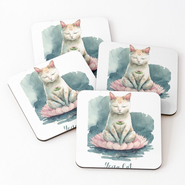 Item preview, Yoga cat 15 designed and sold by printiesart.