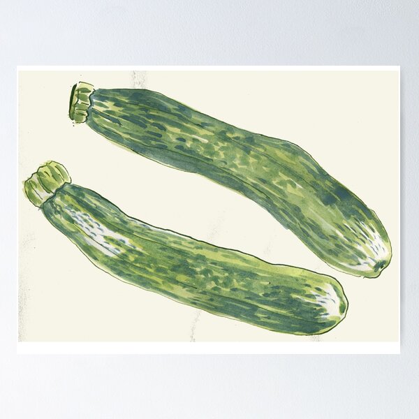Item preview, Zucchini courgette designed and sold by lindaknight.