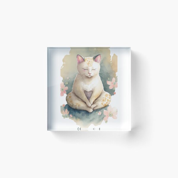Item preview, Yoga cat 16 designed and sold by printiesart.