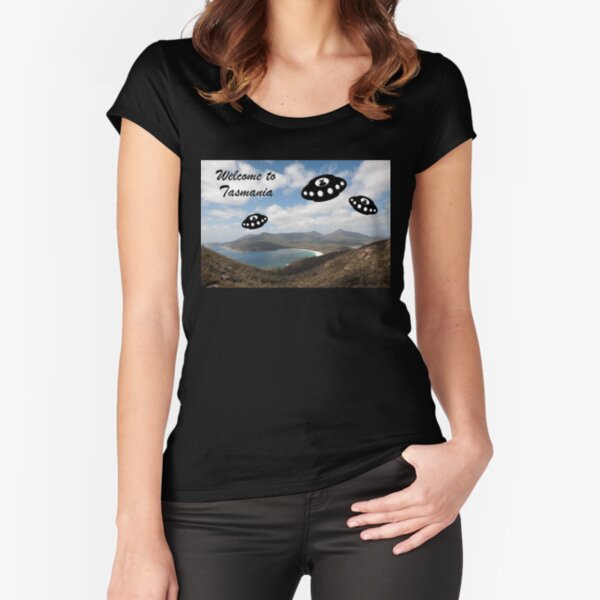 Welcome to Tasmania Fitted Scoop T-Shirt