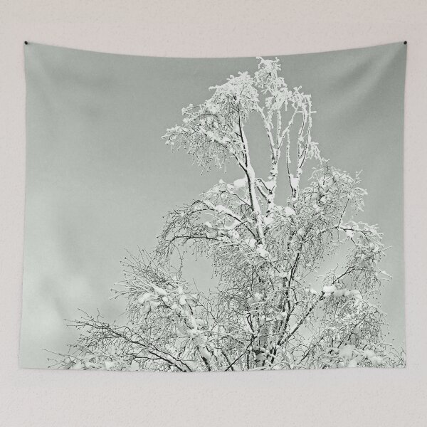 Item preview, Snowy birch - green designed and sold by countychic.
