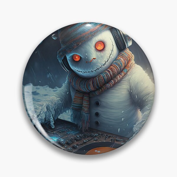 Item preview, Funny snowman as Dj playing music designed and sold by mrlongfield.
