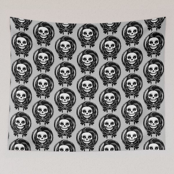 Item preview, Pet Sitter Female Skull and Paw Print Crossbones Black Logo designed and sold by Nuletto.