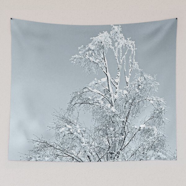 Item preview, Snowy birch - blue designed and sold by countychic.