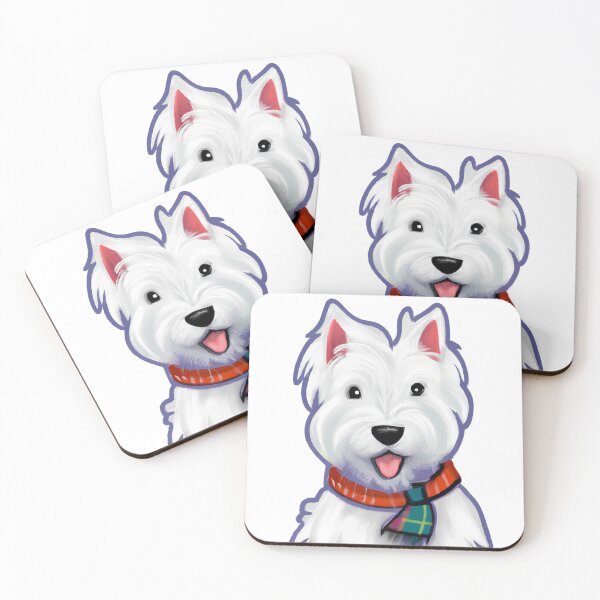 Item preview, Cute West Highland White Terrier Drawing designed and sold by WeHeartAnimals.