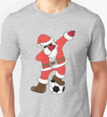 Funny Santa Dabbing Soccer Christmas (Football) Unisex T-Shirt