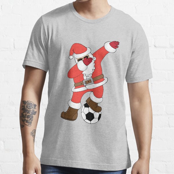 "Funny Santa Dabbing Soccer Christmas (Football)" Tshirt for Sale by
