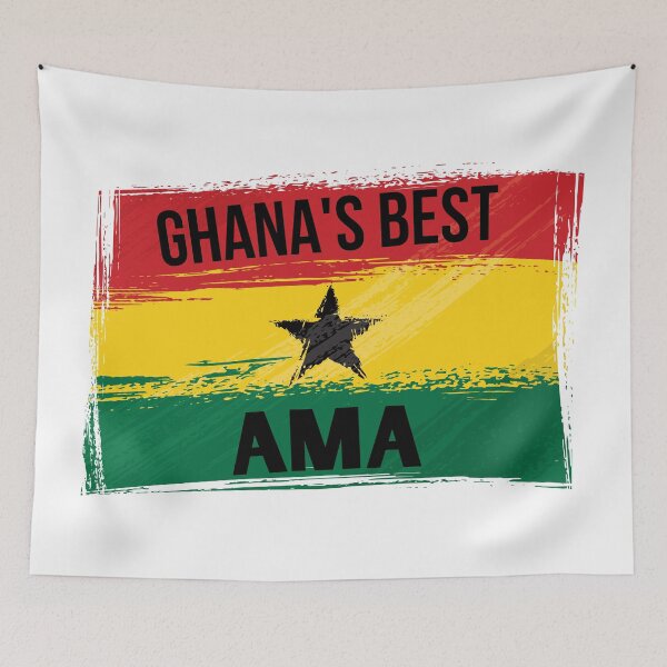 Item preview, Ghana's Best AMA Name On Flag designed and sold by AfriStyleUK.