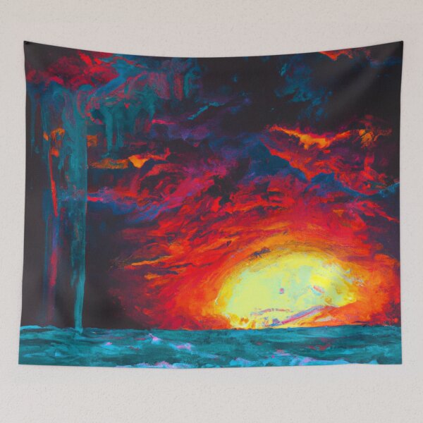 Artikelvorschau, Blood moon lunar space eclipse in the night sky  entworfen und verkauft von Chris Purdy.