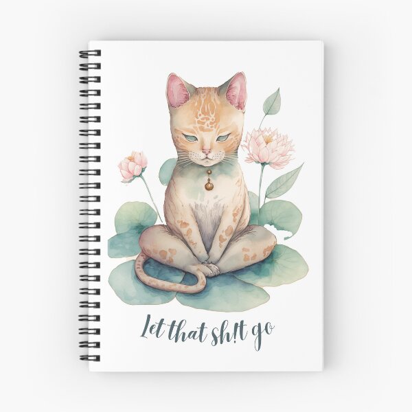 Item preview, Let that Sh!t go yoga cat  designed and sold by printiesart.