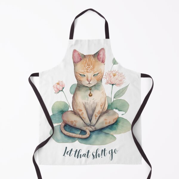 Item preview, Let that Sh!t go yoga cat designed and sold by printiesart.
