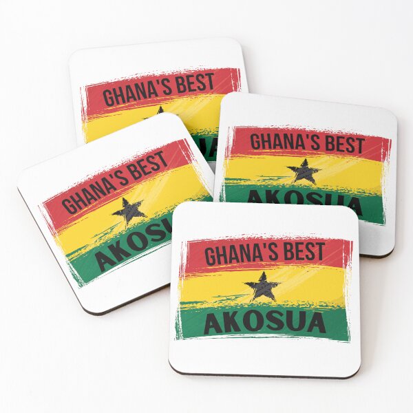 Item preview, Ghana's Best AKOSUA Name On Flag designed and sold by AfriStyleUK.