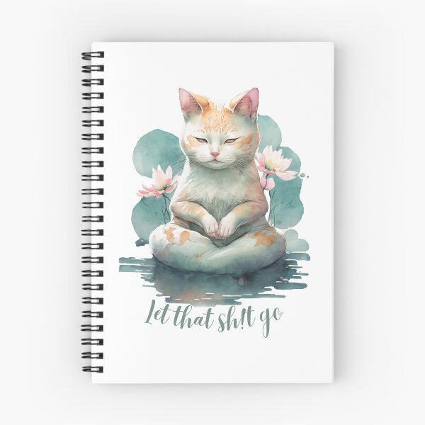 Item preview, Let that Sh!t go yoga cat  02 designed and sold by printiesart.