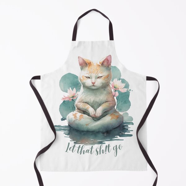 Item preview, Let that Sh!t go yoga cat  02 designed and sold by printiesart.