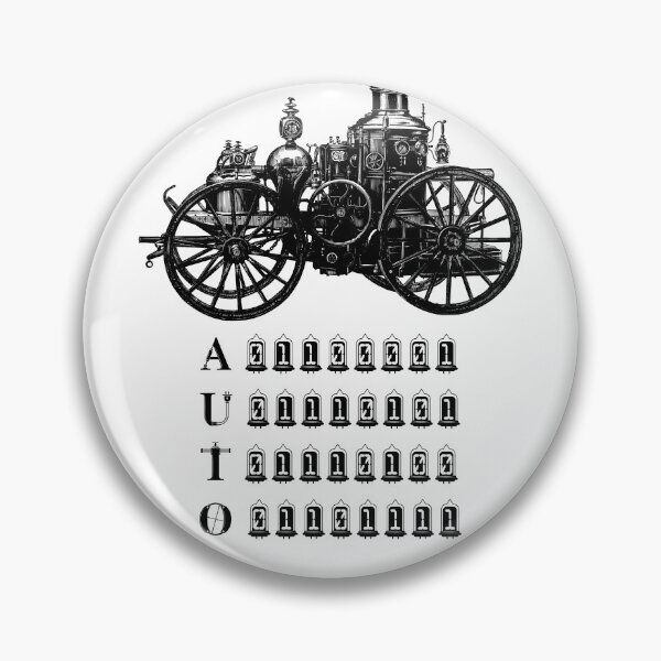 Item preview, Auto Binary Design - Retro Illustration for T-shirts, mugs, phone cases and other accessories designed and sold by Ridiculam Toga.