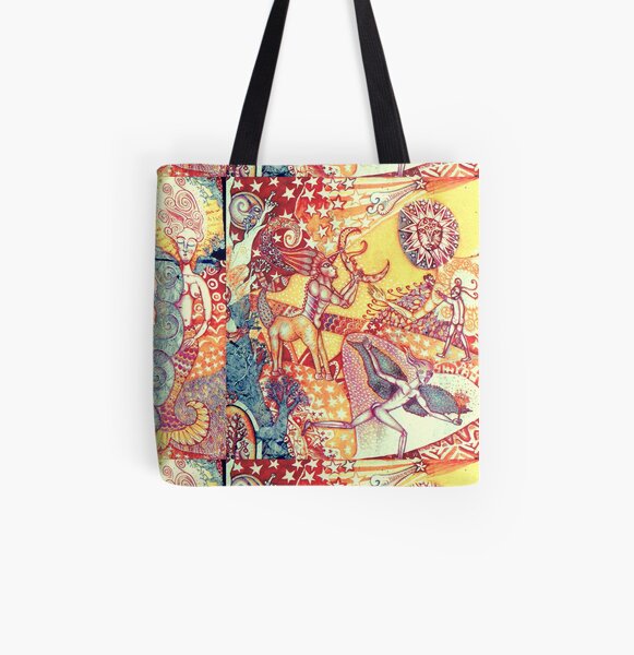 Primavera-Verano Bolsa estampada de tela
