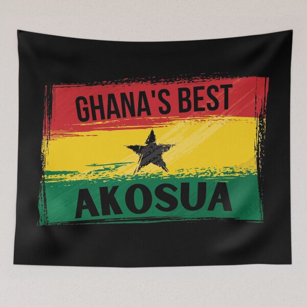 Item preview, Ghana's Best AKOSUA Name On Flag designed and sold by AfriStyleUK.