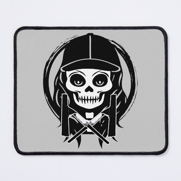 Item preview, Window Cleaner Female Skull and Crossed Squeegee Black Logo designed and sold by Nuletto.