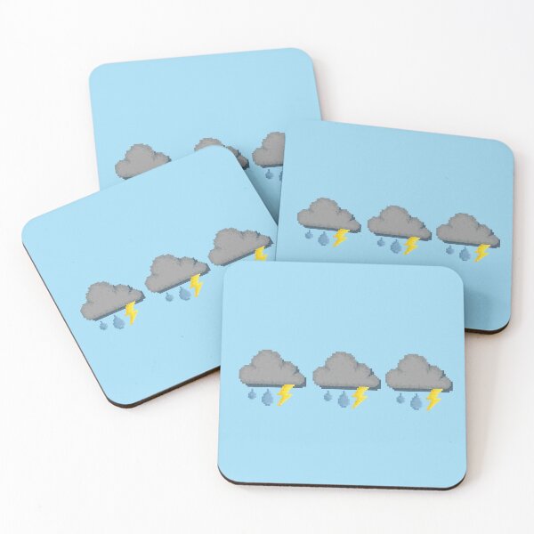 Item preview, Retro Pixel Lightning Storm Weather Icon Design designed and sold by 8BitTrip.