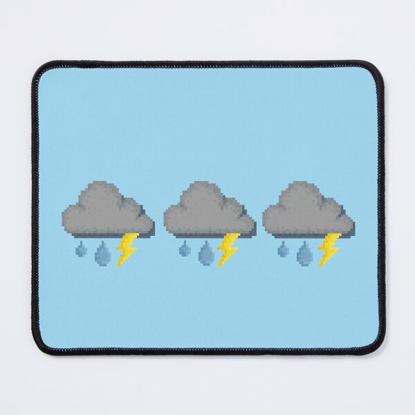 Item preview, Retro Pixel Lightning Storm Weather Icon Design designed and sold by 8BitTrip.