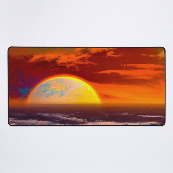 Item preview, Van Gogh style blood moon lunar space eclipse in the night sky designed and sold by Chris Purdy.
