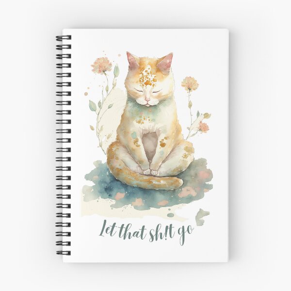 Item preview, Let that Sh!t go yoga cat 03 designed and sold by printiesart.