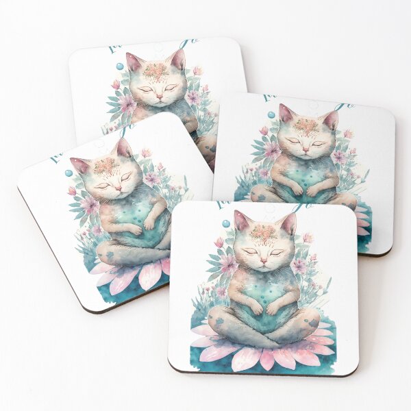 Item preview, Let that Sh!t go yoga cat 04 designed and sold by printiesart.
