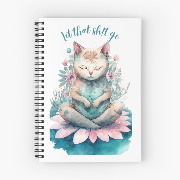 Item preview, Let that Sh!t go yoga cat 04 designed and sold by printiesart.