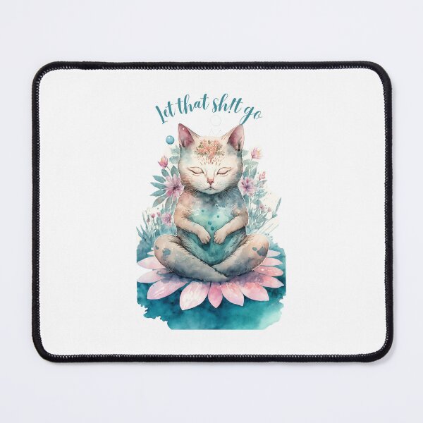 Item preview, Let that Sh!t go yoga cat 04 designed and sold by printiesart.