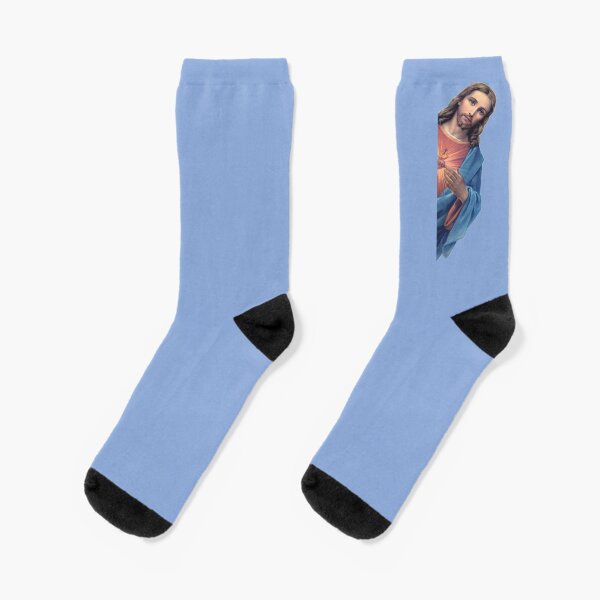 Jesus is watching you - meme Socks