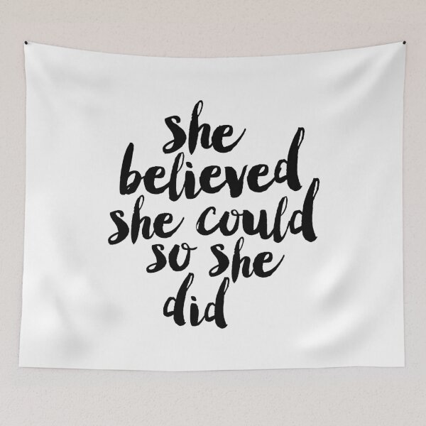Item preview, She Believed She Could So She Did designed and sold by MotivatedType.
