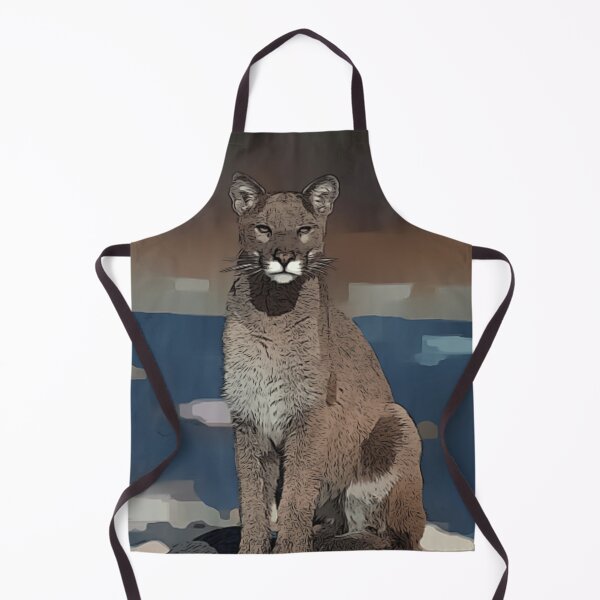 Item preview, panther sitting next to water designed and sold by Design Kingdom.