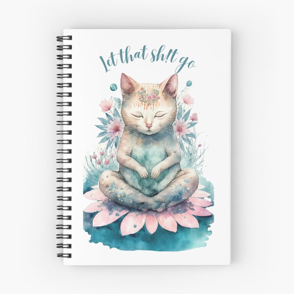Item preview, Let that Sh!t go yoga cat 05 designed and sold by printiesart.
