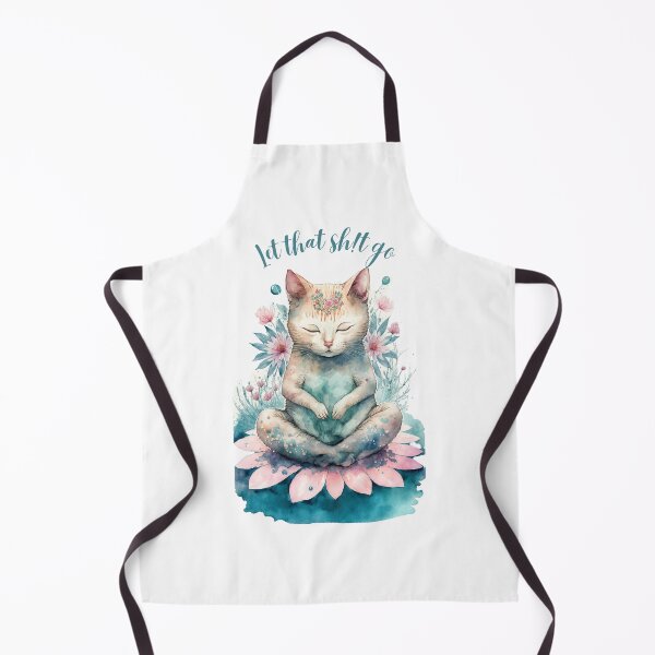 Item preview, Let that Sh!t go yoga cat 05 designed and sold by printiesart.