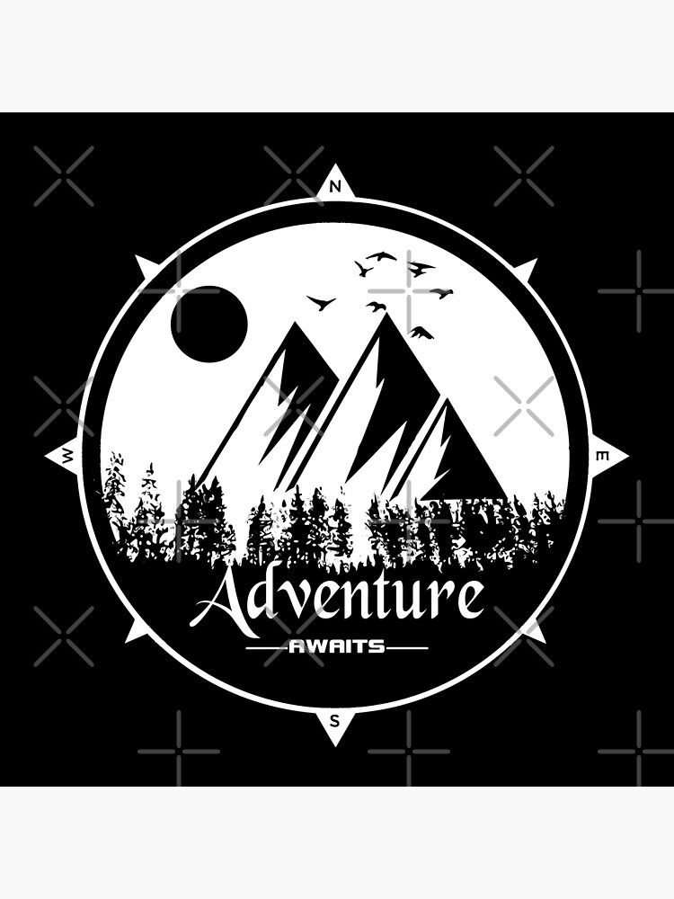Discover Adventure awaits - trek hiking shirts Premium Matte Vertical Poster