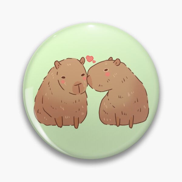 Item preview, Capybaras in love  designed and sold by Mayarart.
