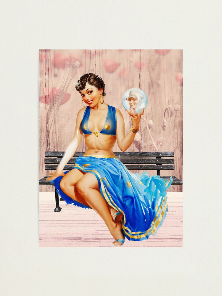 Vintage Retro Sexy Girl Woman" Photographic Print by Trenddesigns24 |  Redbubble