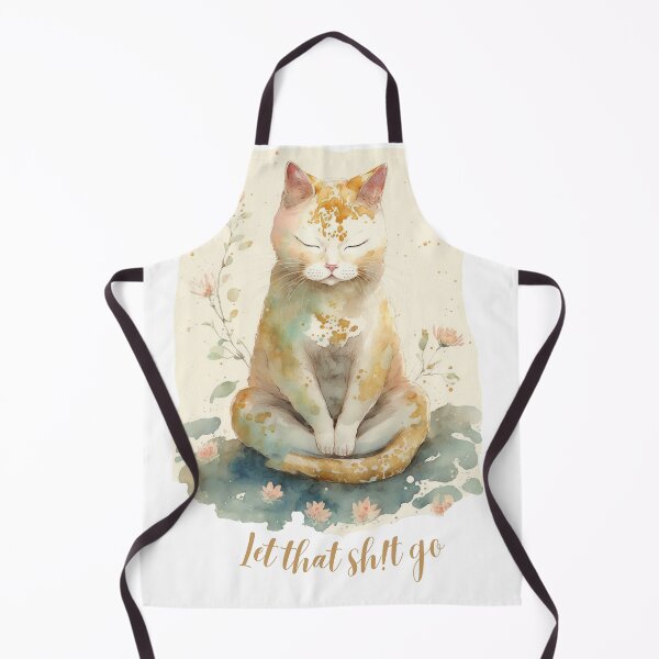 Item preview, Let that Sh!t go yoga cat 06 designed and sold by printiesart.