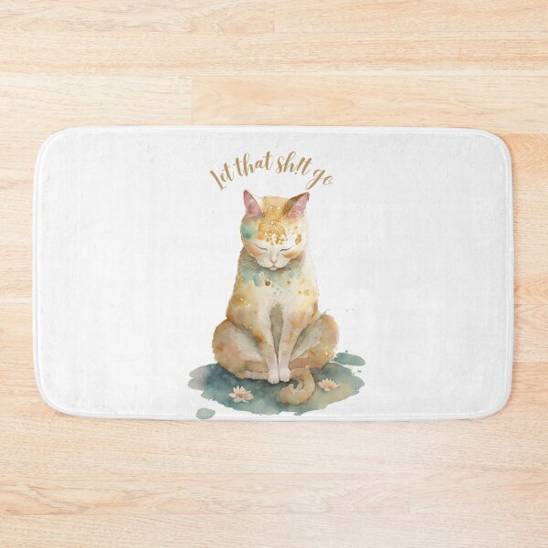 Item preview, Let that Sh!t go yoga cat 07 designed and sold by printiesart.