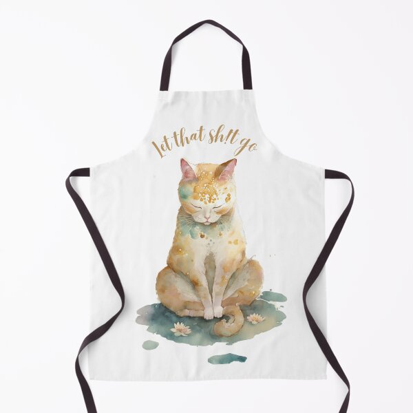 Item preview, Let that Sh!t go yoga cat 07 designed and sold by printiesart.
