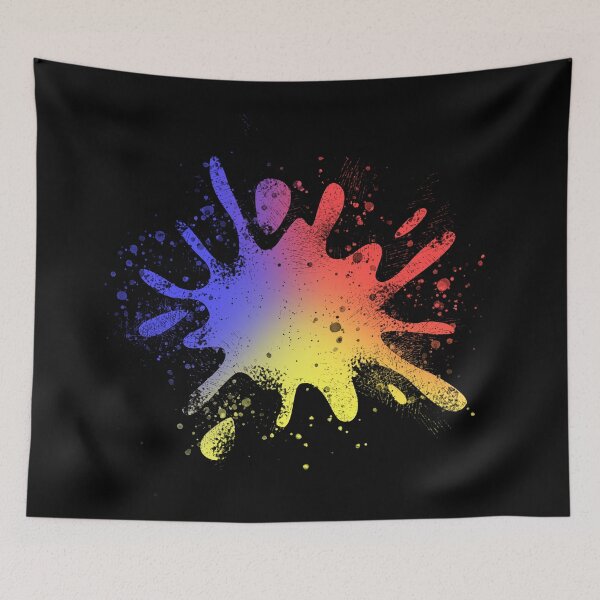 Item preview, Tri Colour Graffiti Ink Splat designed and sold by galaxydaydreams.