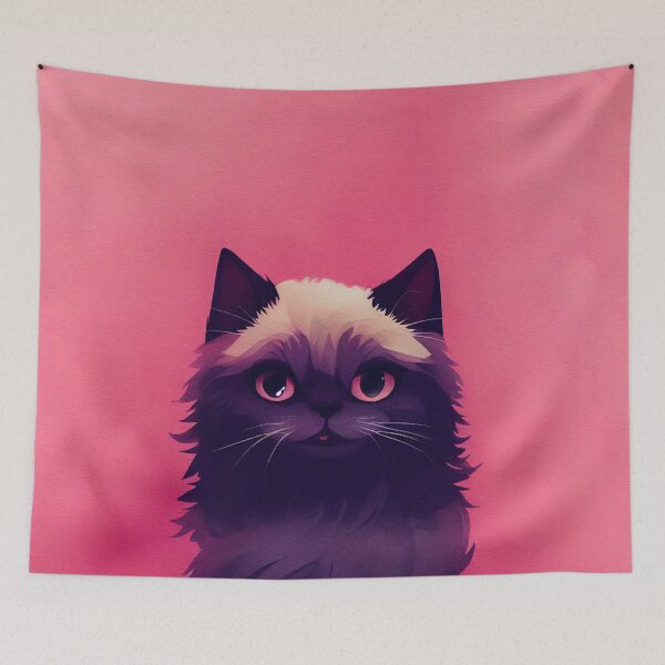 Item preview, Himalayan black cat designed and sold by AppleElf.