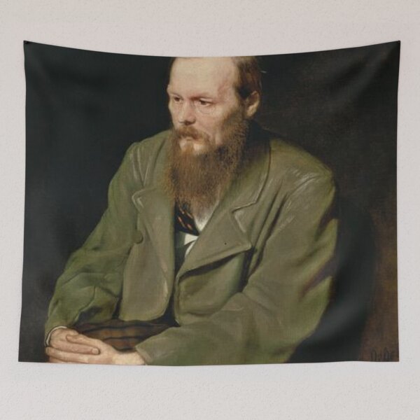 Item preview, Fyodor Dostoevsky portrait designed and sold by ReneMagritteArt.