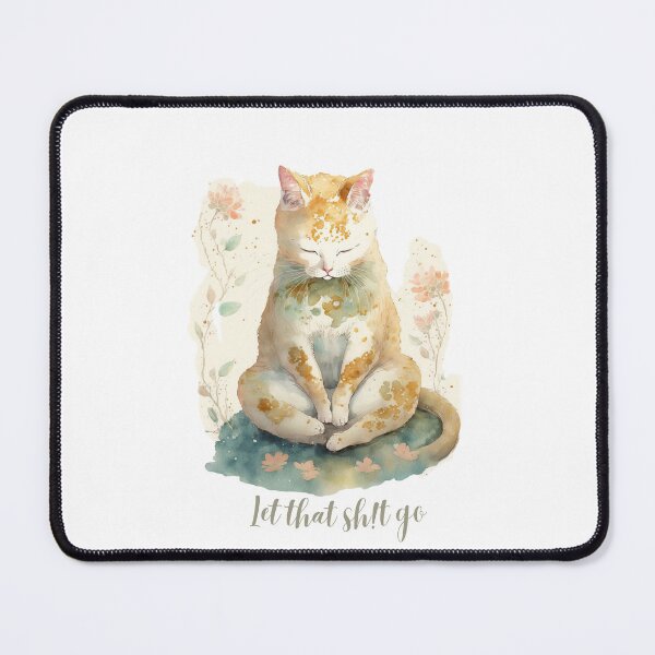 Item preview, Let that Sh!t go yoga cat 08 designed and sold by printiesart.