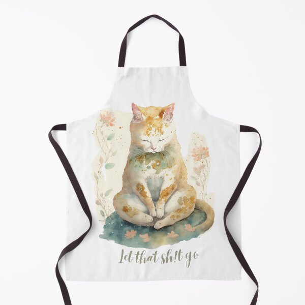 Item preview, Let that Sh!t go yoga cat 08 designed and sold by printiesart.